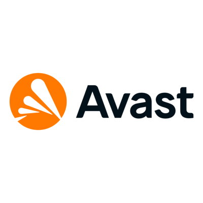 Avast logo with orange splash and text