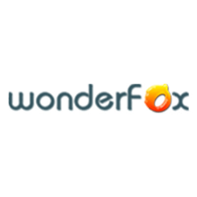 WonderFox logo with fiery orange fox icon