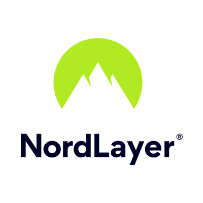 NordLayer logo with green mountain design