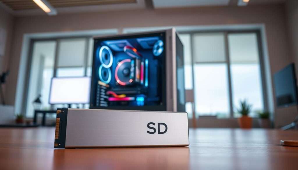 High-performance computer with impressive SSD technology.