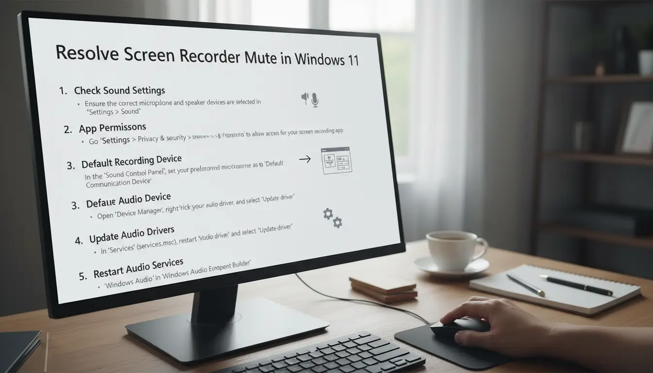Guide to unmute screen recorder on Windows 11